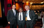Minnesota Governor Tim Pawlenty, Cortec-India CEO PK Mathew, and Cortec® President/CEO Boris Miksic at the Hyatt, New Delhi in Oct. 2007