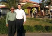 Cliff Cracauer, Vice President, Sales, Cortec Corporation with PK Mathew in Gujarat, India, 2014